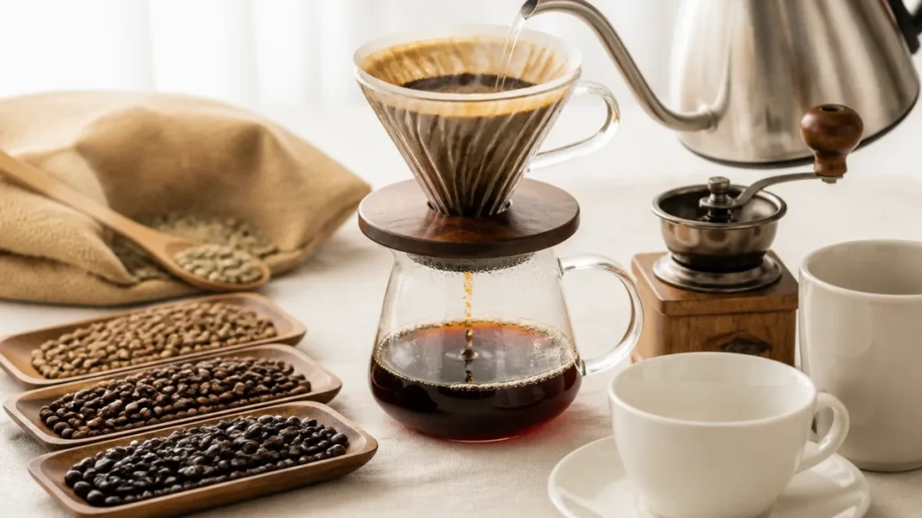 コーヒー何時まで飲める？就寝9時間前でも眠りに響く量と半減期3〜7時間の計算のアイキャッチ画像