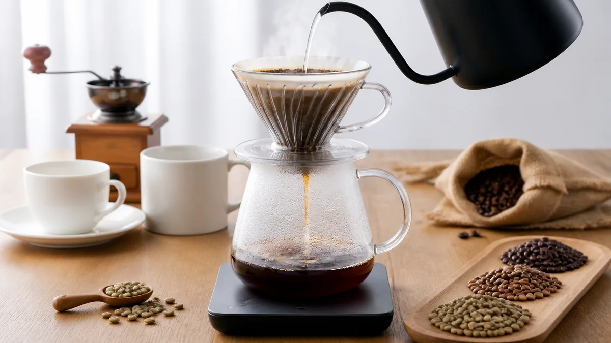 コーヒードリッパーサーバーの選び方｜口径85mmと92mmの差と割れを防ぐ使い方のアイキャッチ画像