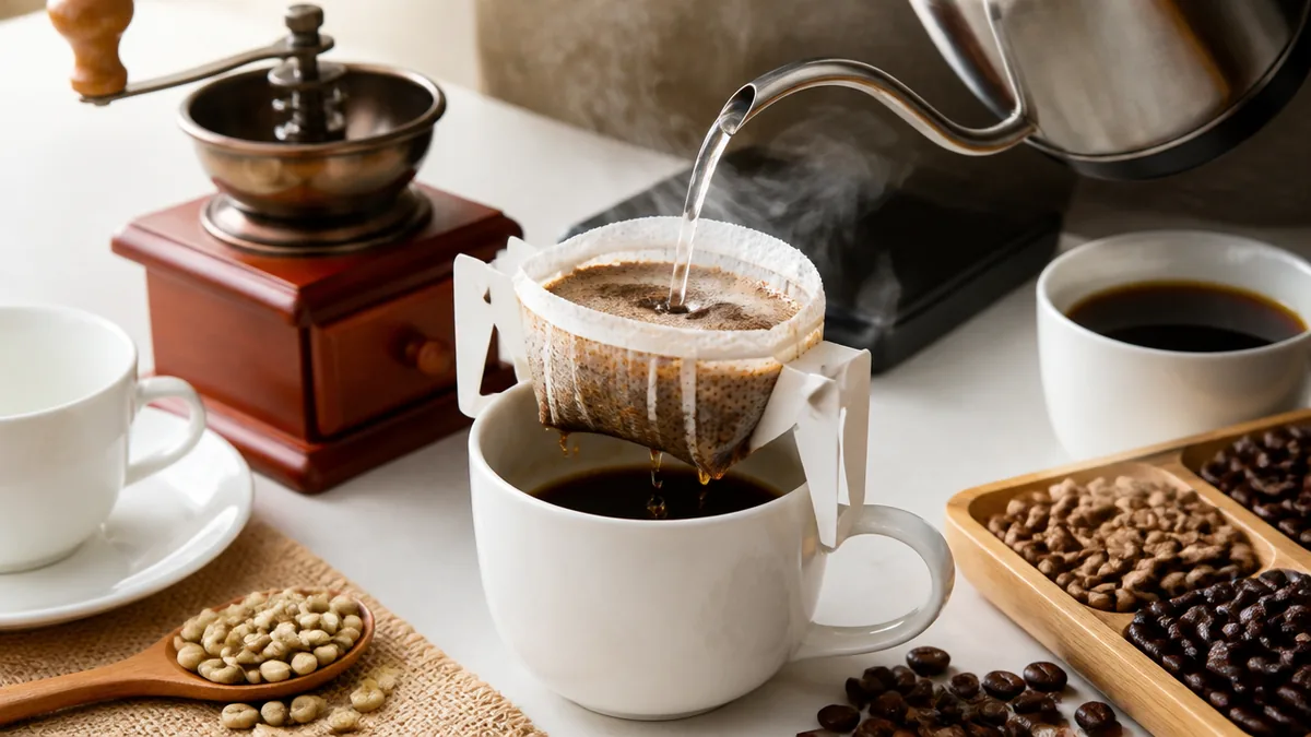 ドリップバッグコーヒー裏ワザの前に、バッグの中で起きていることを知ろうの解説画像