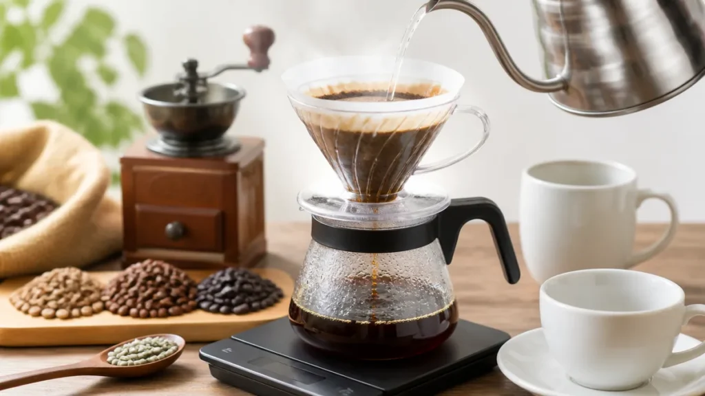 コーヒー豆200g何杯分？1杯10gで20杯・12gで約16杯、器具別の数え方のアイキャッチ画像
