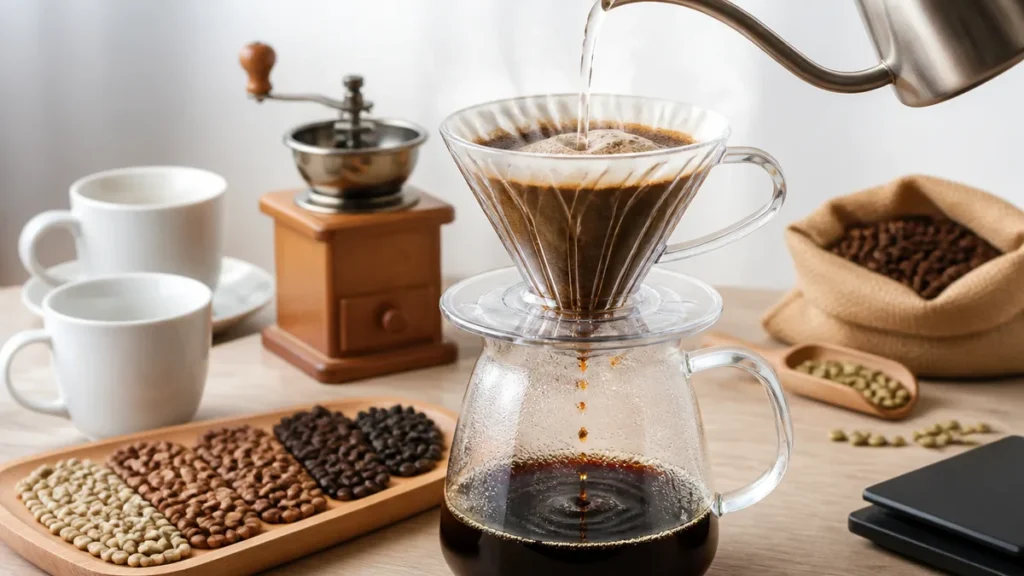 コーヒーが酸っぱいのは淹れ方？豆？原因3系統と湯温・抽出2分30秒〜3分の直し方のアイキャッチ画像