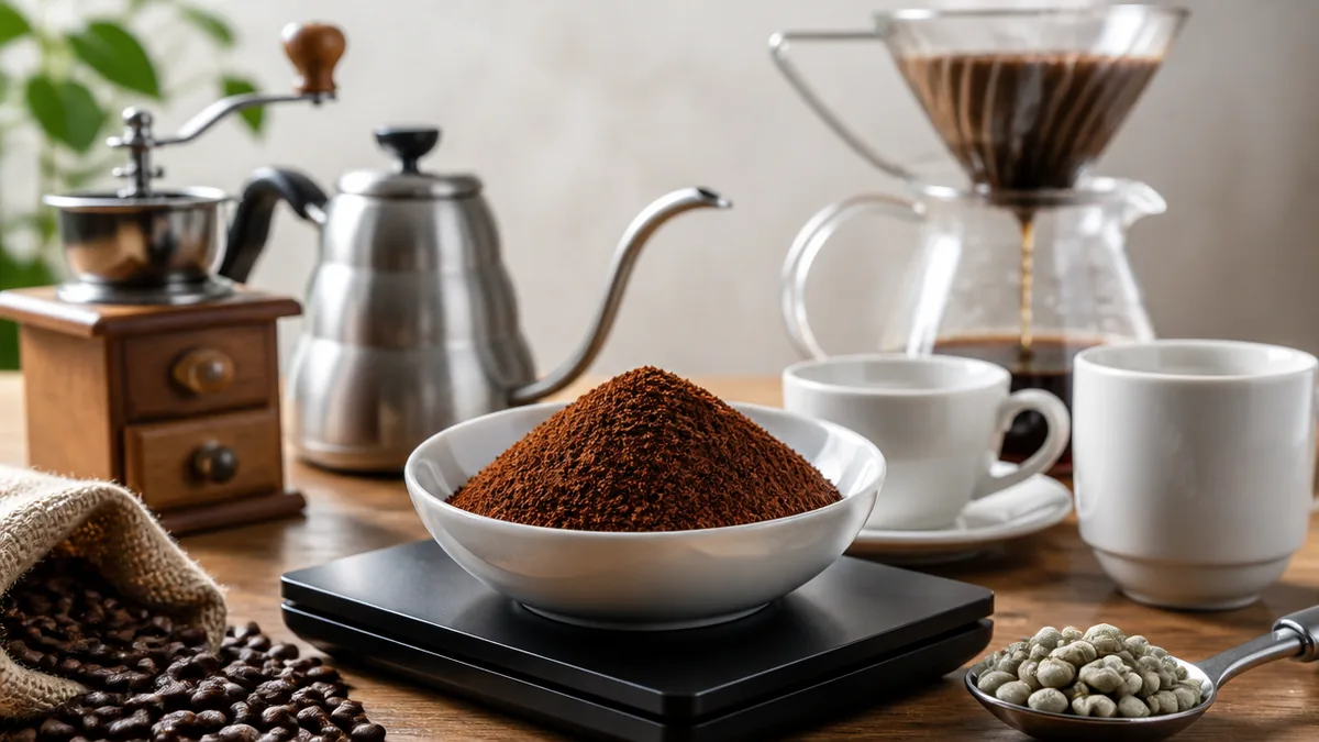 1杯に何グラム入れる?粉の量と抽出量・時間の関係の解説画像