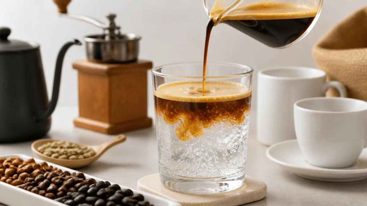 エスプレッソソーダとは？濃いコーヒーを炭酸水で割る飲み物の正体の解説画像