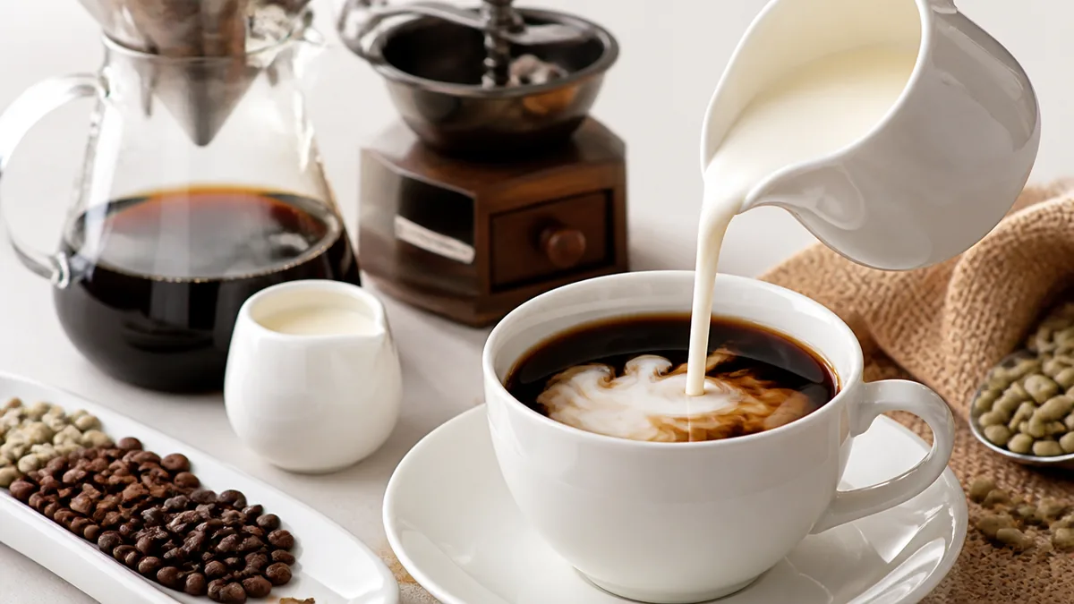 コーヒーフレッシュや牛乳とはどう違う？脂質と水分を並べて比べるの解説画像
